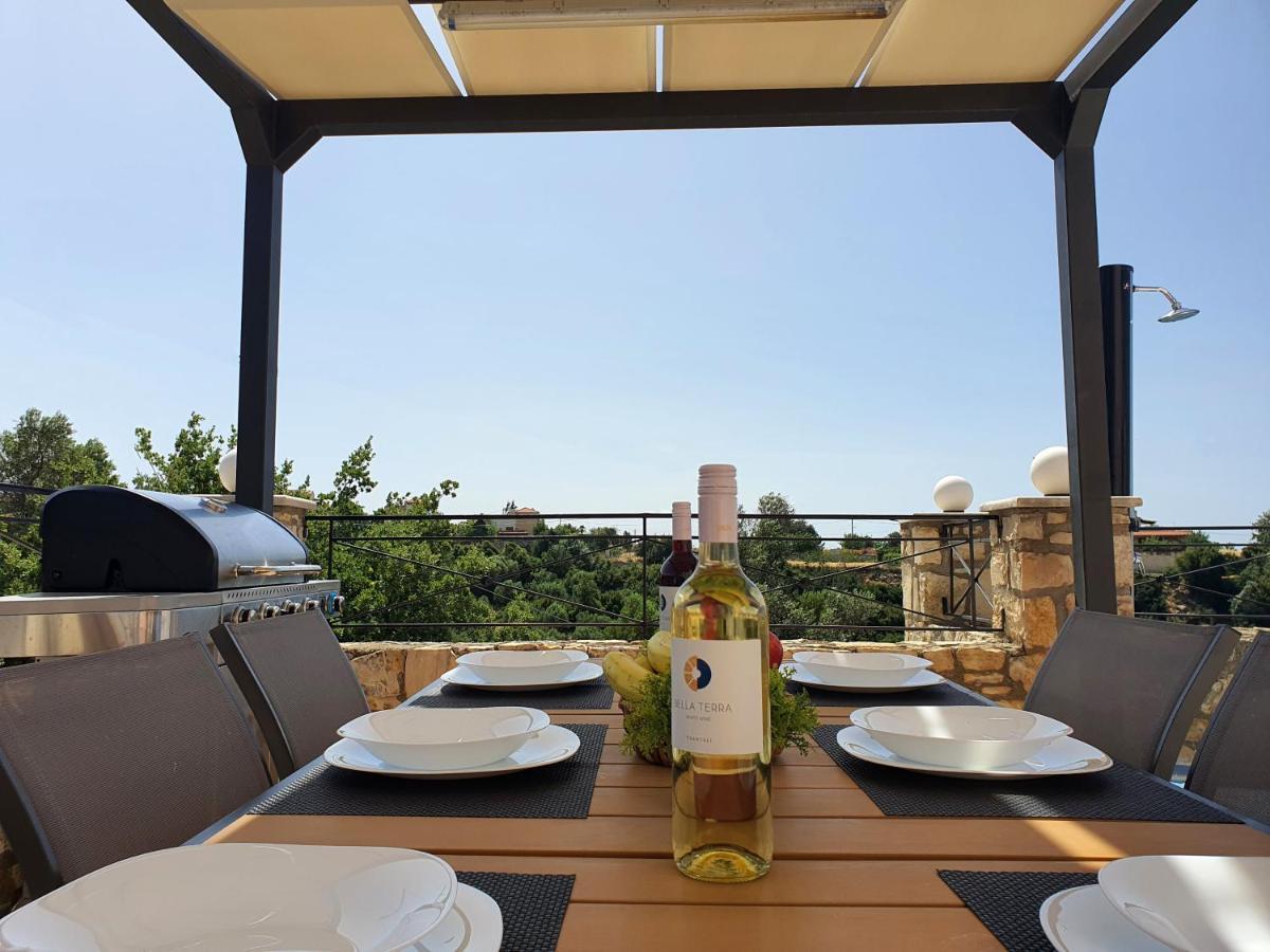 Natural View Villa With Private Pool Skouloúfia エクステリア 写真