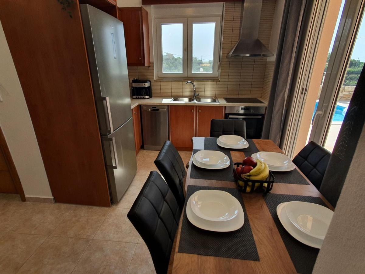 Natural View Villa With Private Pool Skouloúfia エクステリア 写真