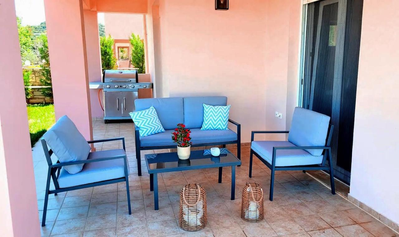 Natural View Villa With Private Pool Skouloúfia エクステリア 写真